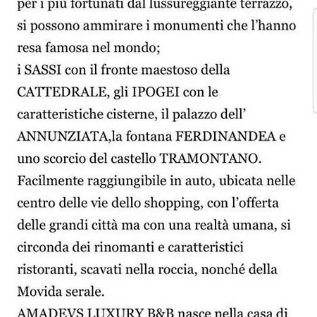 Amadeus Luxury * ماتيرا
